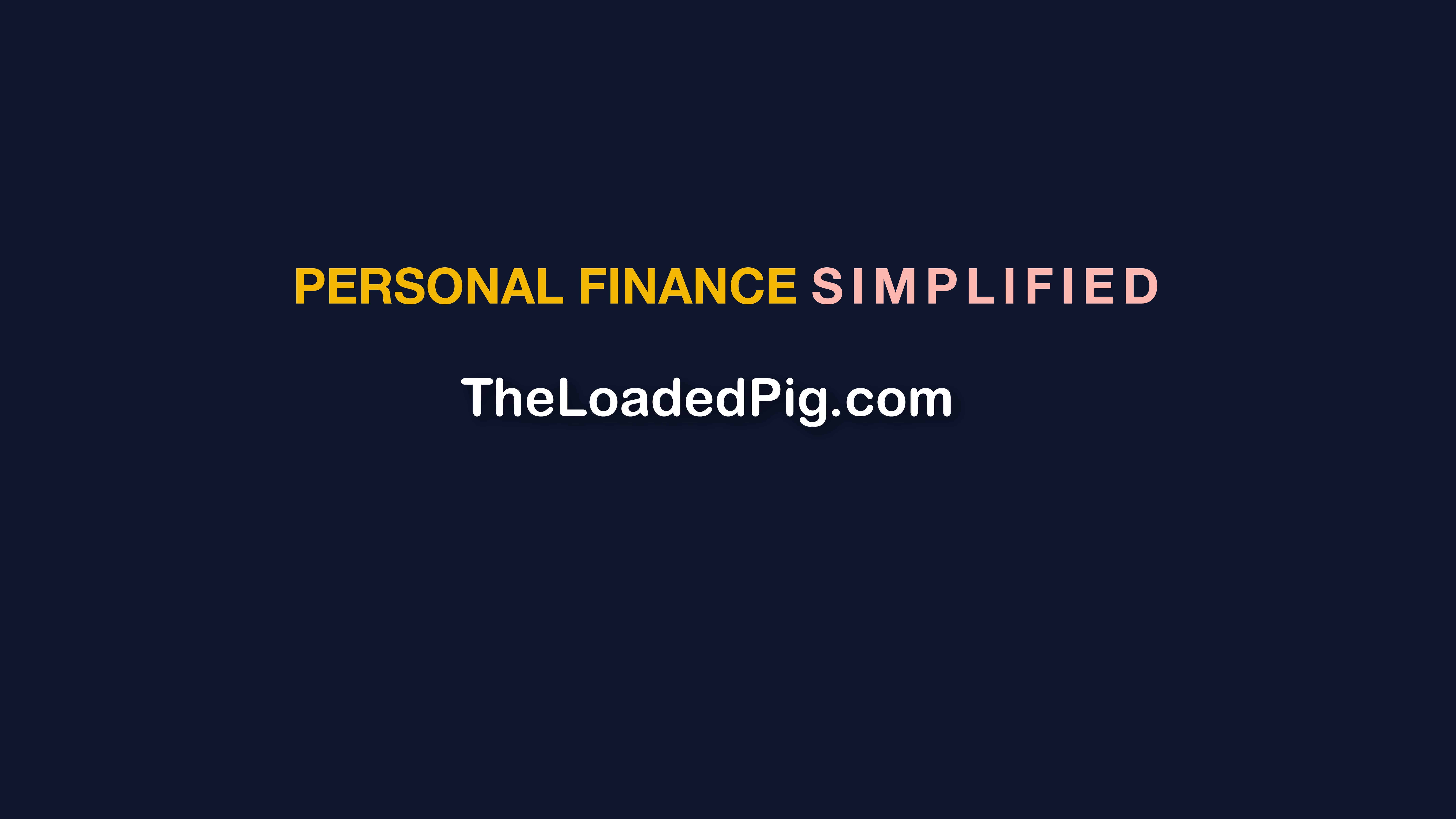 Text advertising a personal finance resource with the slogan 