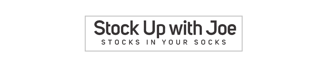 Logo of stock up with joe: bringing financial insights right to your feet!.