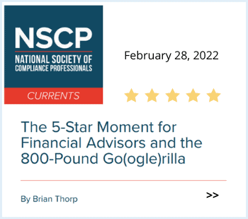 An online article snippet from the national society of compliance professionals (nscp) titled 