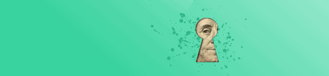 A curious eye peers through an old keyhole, symbolizing the search for secrets or the unknown.