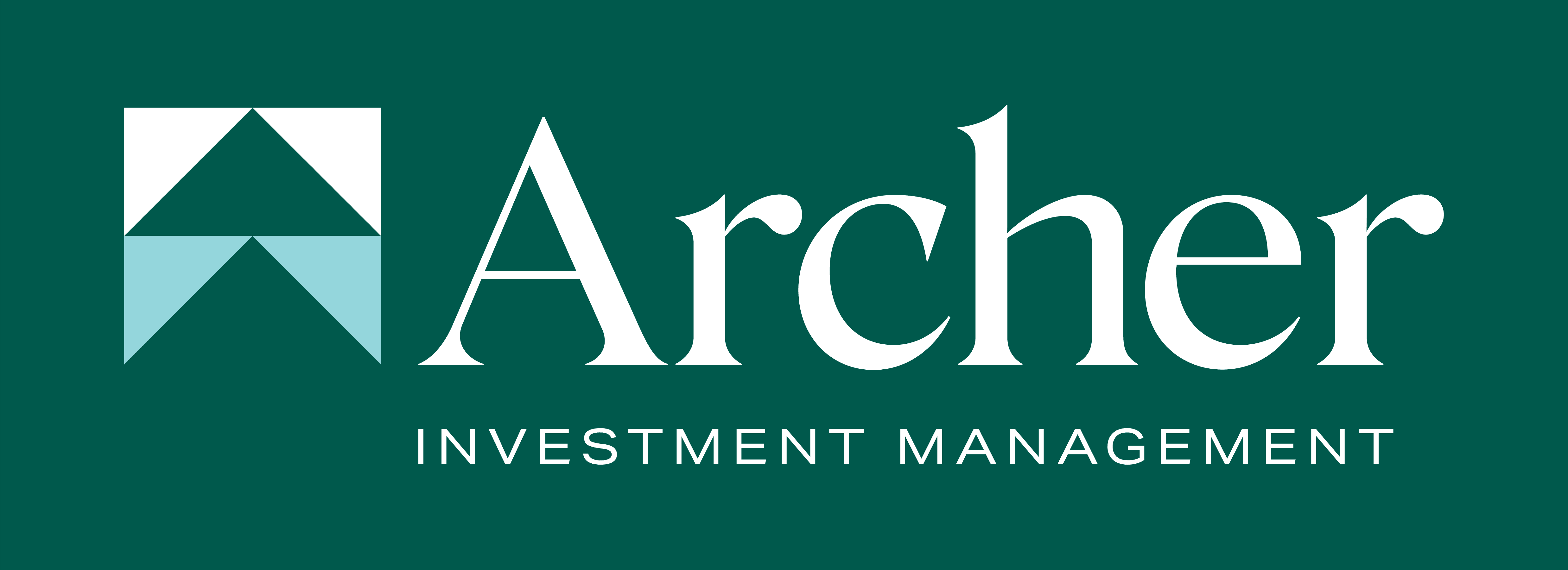 Logo of archer investment management featuring a stylized archer icon in teal and white with the company name in bold, modern sans-serif typography.