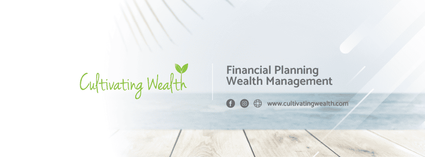 The image appears to be a professional banner or footer for a financial planning and wealth management firm named 