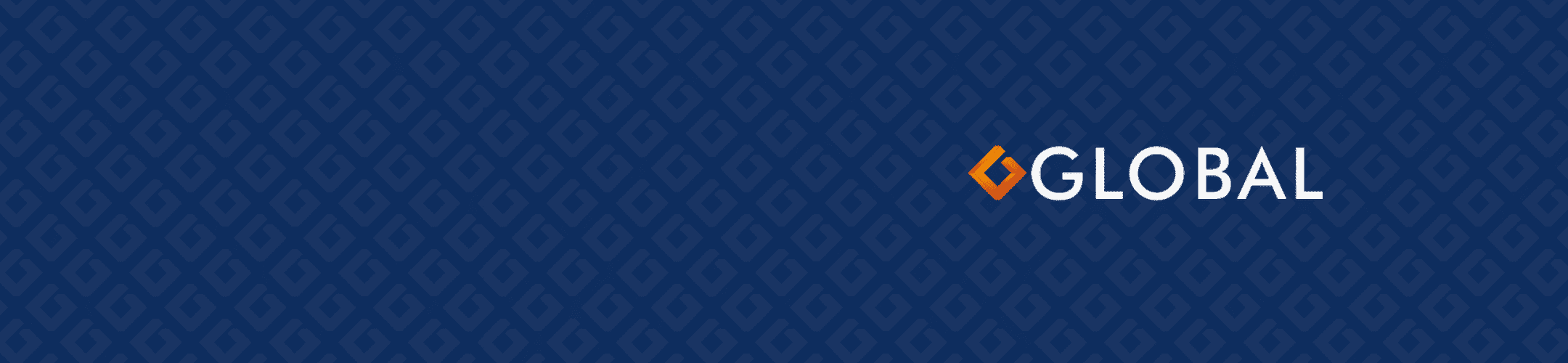 Dark blue patterned background with the word 