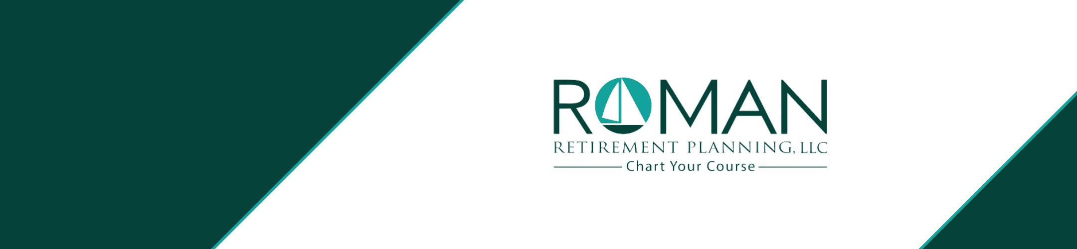 Logo for Roman Retirement Planning, LLC with a sailboat graphic in the 