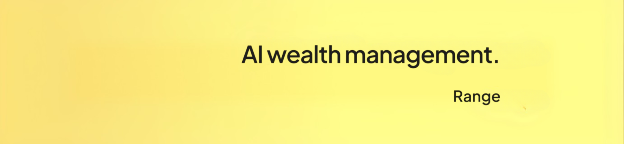 Yellow background with the black text 
