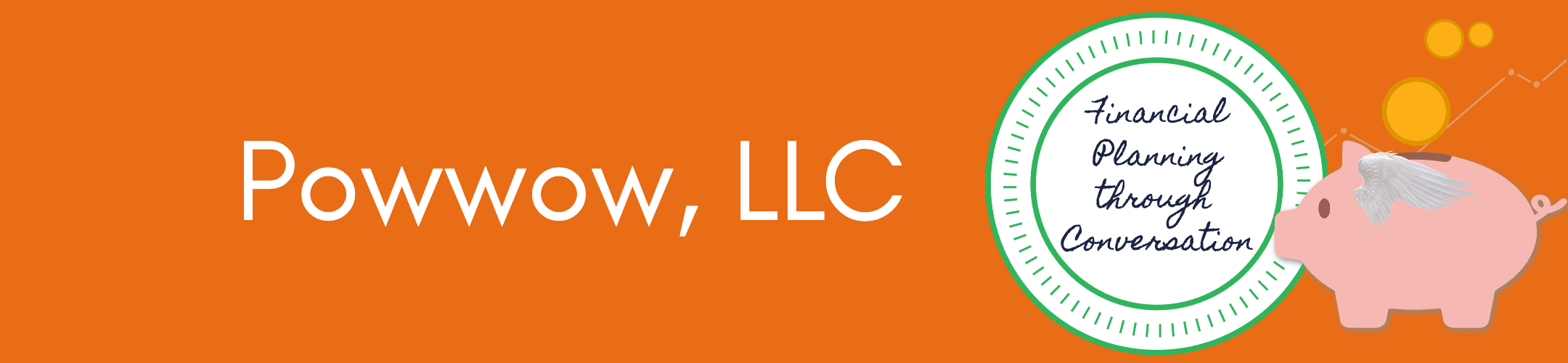Orange banner with 